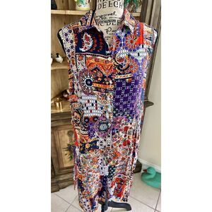 Grace Elements boho patchwork look dress